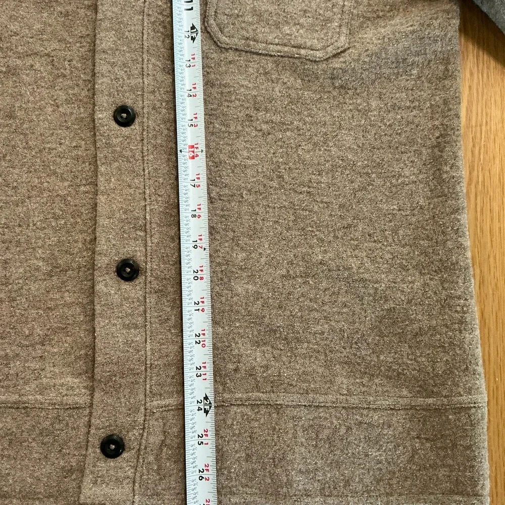Banana Republic Mens Size L Boucle V Cardigan Camel Wool Blend Sweater NWT
